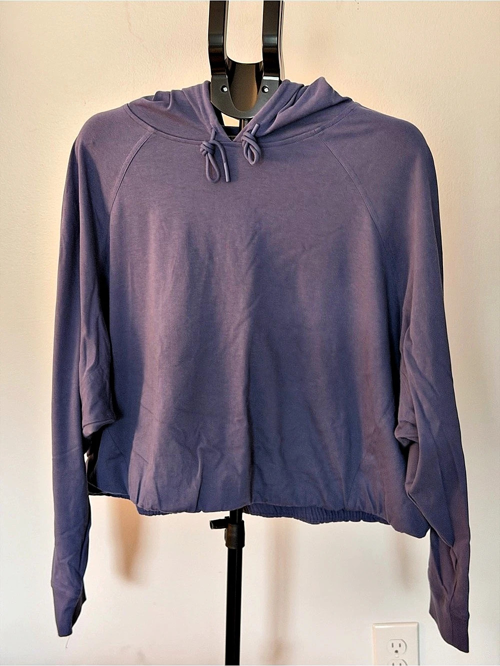 FLX Women's Cropped Hoodie Purple XL
